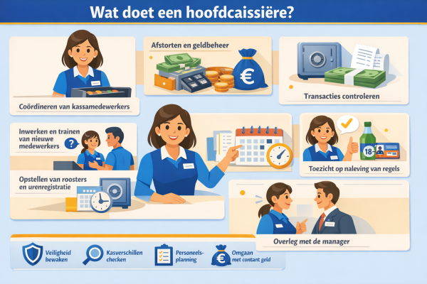 Alles over het beroep hoofdcaissiere Wat doet een hoofdcaissiere